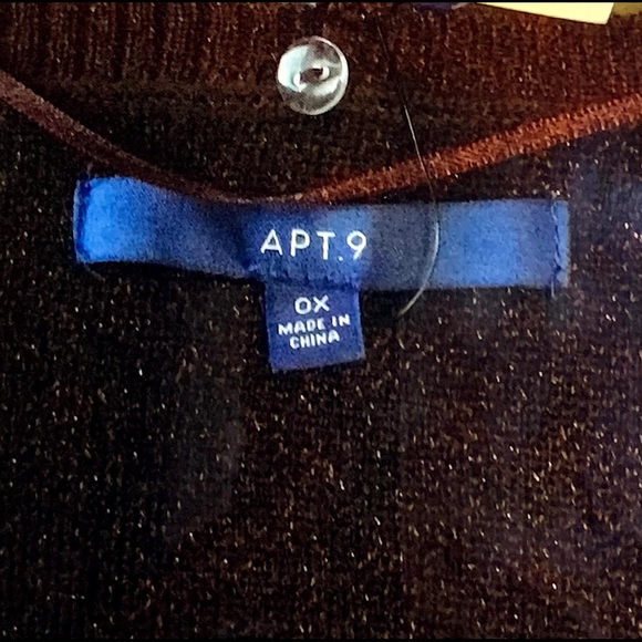 Size 0X/14 Apt. 9 Sweater with Scarf. NWT - Picture 9 of 11